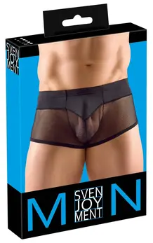 Svenjoyment Muške crne pantalone XL od mikrofibera sa mrežastim panelima