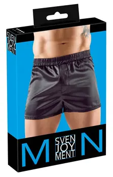 Svenjoyment Satin Black muške bokserice XL klasični kroj