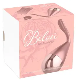 Belou Rose Gold Dual Stimulation Vibrating Bullet with Remote Control