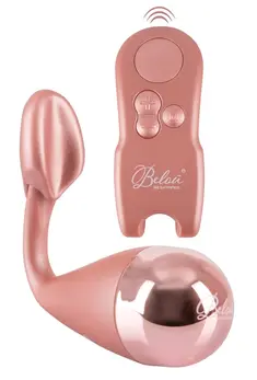 Belou Rose Gold Dual Stimulation Vibrating Bullet with Remote Control