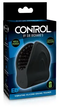 SRC Silicone Edger Intimate Device with 8 Vibration Modes, Adjustable Fit