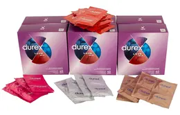 Durex Love Mix Assorted Condoms 40pcs - 5 Types, Anatomical Shape