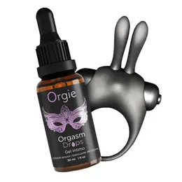 Orgie Orgasmic Bunny Kit za Stimulaciju sa Vibrirajućim Prstenom i Gelom