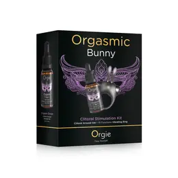 Orgie Orgasmic Bunny Kit za Stimulaciju sa Vibrirajućim Prstenom i Gelom