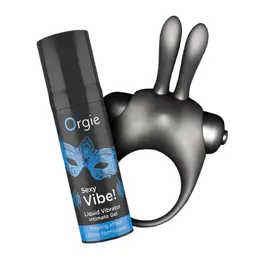 Orgie Vibe Bunny Vibrating Kit with 10 Modes & Stimulation Gel