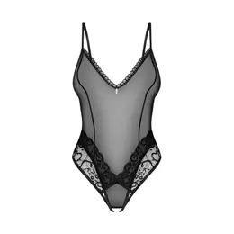 Obsessive Blomentis Teddy Crni M/L Podesiva Čipka Mrežasti Dizajn