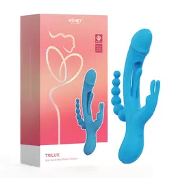 HoneyPlayBox Trilux Kinky Finger Blue Multi-Funkcionalni Intimni Sistem