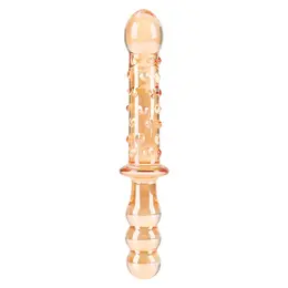 Nobu Honey Dual Wand Orange Glass Double-Ended Massager 21 cm
