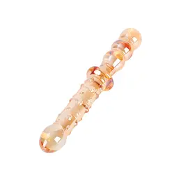 Nobu Honey Dual Wand Orange Glass Double-Ended Massager 21 cm