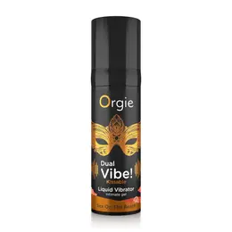 Orgie Dual Vibe Intimni Gel Ukus Sex On The Beach, Poljubiv, 15 ml