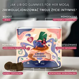 IntimDiet Libido Gume za Muškarce 180 g - Cordyceps, Tribulus, Veganska Formula