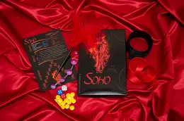 Soho Couples Game - Sensual Board Set with Accessories, 22x15cm