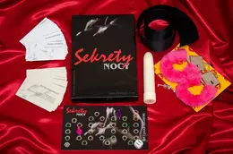LovelyPleasure Secrets of the Night Couples Board Game with Accessories