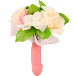 Smile Gifts Decorative Flower Bouquet Party Edition, 21cm, Pink Accents