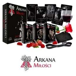 Love Arcana Deluxe Couples Game - 3 Decks, Blindfold & Handcuffs Set