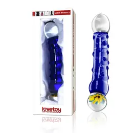 Lovetoy Glas Luxury Blue Intimate Wand 19cm - Heat & Cool Function