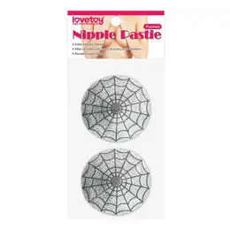 Lovetoy Nipple Covers Spiderweb Design Reusable Black 2pcs Set