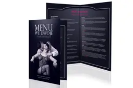 Grajmy Razem Menu for Two A4 - 50 Creative Couple Dinner Challenge Cards