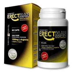 Lovely Lovers ERECTMAN Kapsule - Napredna podrška muškoj vitalnosti i kognitivnim funkcijama, 60 kom