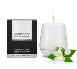 MAGNETIFICO Ručno Izrađena Sveća Jasmin Romance 36h - Aromatična Formula