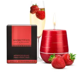 MAGNETIFICO Mirisna Sveća Jagoda 36h Dugotrajna, Ručno Izrađena, EU