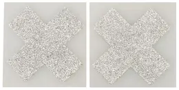 You2Toys Cross Shaped Silver Fashion Stickers for Body Art 5.9x5.9cm