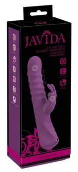 Javida 2 Funkcije Rabbit Intimni Uređaj – Ubacivanje i Vibracija, Roze