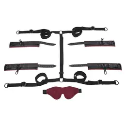 Sportsheets Saffron Under the Bed Adjustable Restraint System Red/Black