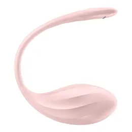 Satisfyer Ribbed Petal Connect App - Noseći Dupli Vibrator, Roze, IPX7
