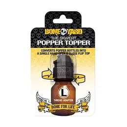 Skwert Popper Topper One-Handed Flip Cap for Aroma Bottles Black