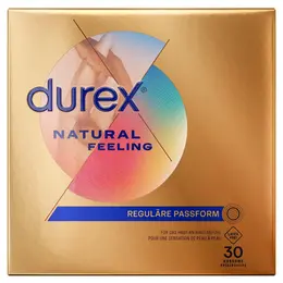 Durex Natural Feeling Pakovanje od 30 kom Poliizoprenski Anatomski Kondomi