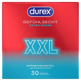 Durex Gefuhlsecht XXL Ekstra Veliki Anatomski Kondomi 8 kom
