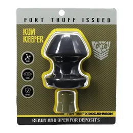 Oxballs Kum Keeper Large Black Anatomical Silicone Plug