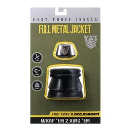 Oxballs Full Metal Jacket Black - Anatomical Silicone Ring System