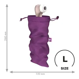 Satisfyer Treasure Bag L Violet - Protective Storage Pouch Large