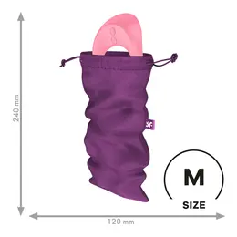 Satisfyer Treasure Bag M Violet - Antimicrobial Storage Pouch