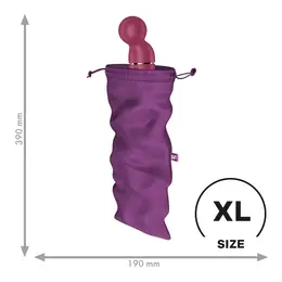 Satisfyer Treasure Bag XL Violet - Large Protective Storage Pouch