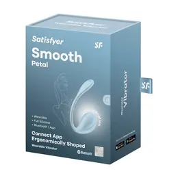Satisfyer Smooth Petal Connect App nosivi intimni uređaj Svetlo plavi