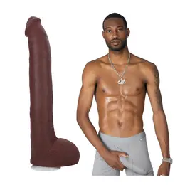 Doc Johnson Hollywood Cash ULTRASKYN Intimni model 29 cm Čokolada