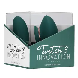 Loving Joy Twitch 3 Punjivi vibrator i uređaj sa usisavanjem Zelena šumska