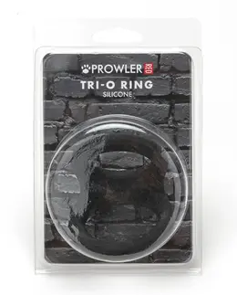Prowler RED Tri-O Silicone System Ring Black - Adjustable Triple Design