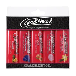 Doc Johnson GoodHead Gel 5-Pack Flavored Assortment 5x29ml