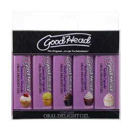 Doc Johnson GoodHead Gel Cupcakes Edition 5x29ml Assorted Flavors Set
