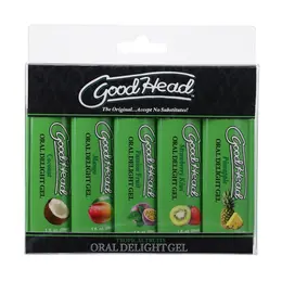Doc Johnson GoodHead Gel Set Tropical Fruits 5x29ml Flavor Variety Pack