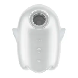 Satisfyer Glowing Ghost Beli - Osvetljeni intimni uređaj, Kompaktni dizajn