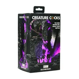 Blush Novelties Grim Silikonski Model - Veliki Teksturirani Ljubičasto-Crni