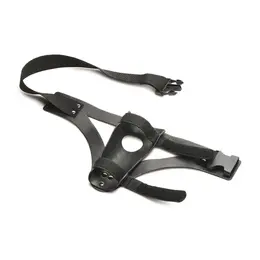 XR Brands Thunder Strap Wand Oprema za Butinu Crna Podesiva Veganska