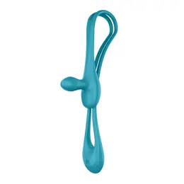 Satisfyer Plug and Play 1 Partner Vibrator Plavozeleni Fleksibilni Silikon