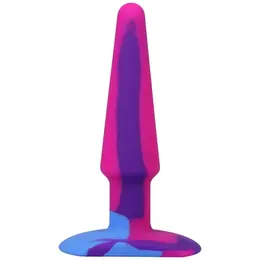 A-Play Groovy Silikonski Analni Čep 12 cm Višebojni - Fleksibilni Suženi Model