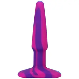 A-Play Groovy Silicone Anal Plug Multicolor 10cm - Firm Flexible Model